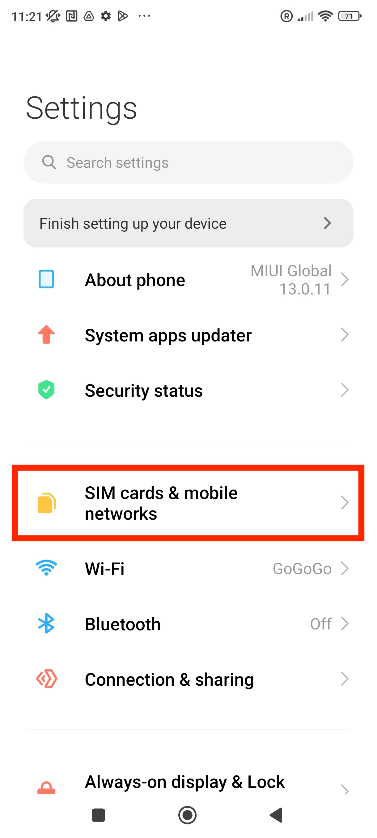 Locate ICCID (eSIM Serial Number) on Xiaomi Devices – Wizz eSIM